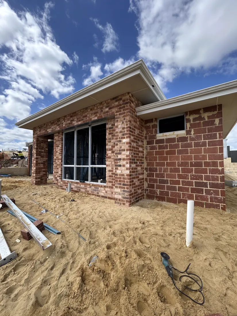 New brick home build, single-storey