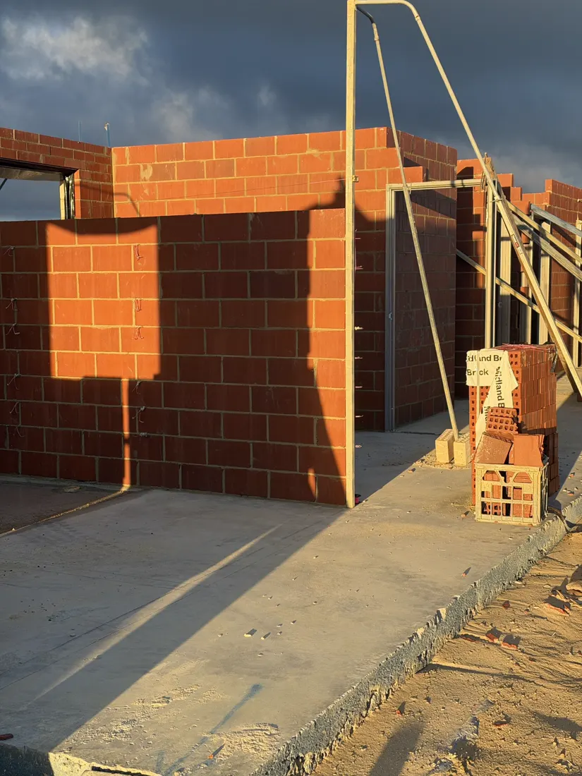 Red brick build at golden hour